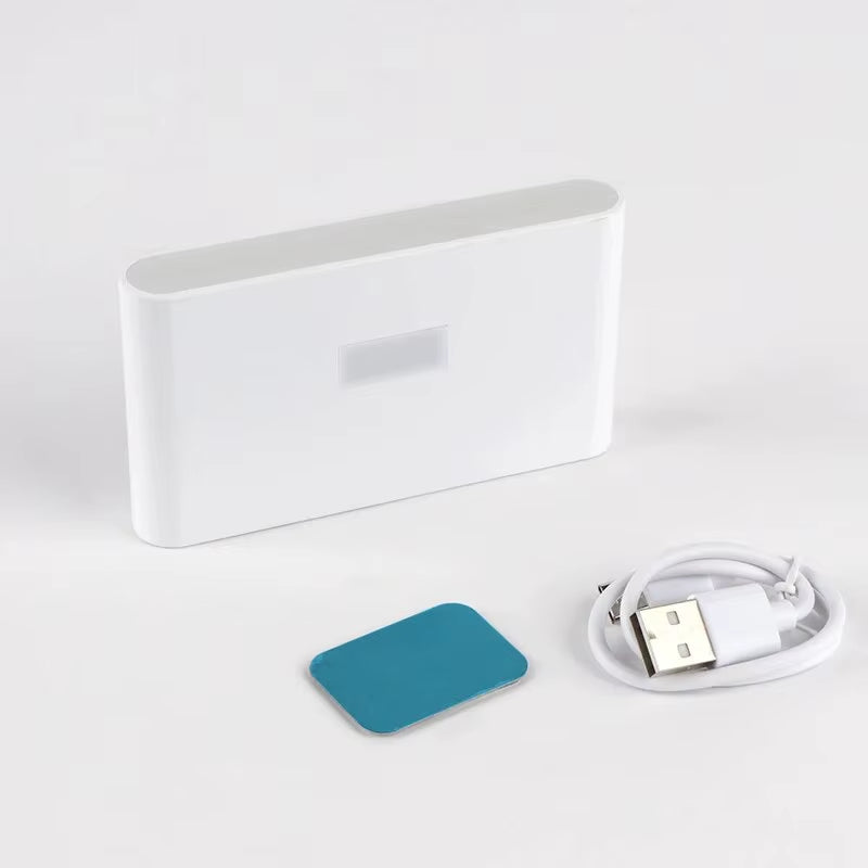 LED Human Body Sensing Night Light Wireless USB Rechargeable Wall Light Upper and Lower Glow Bedroom Stairway Hallway