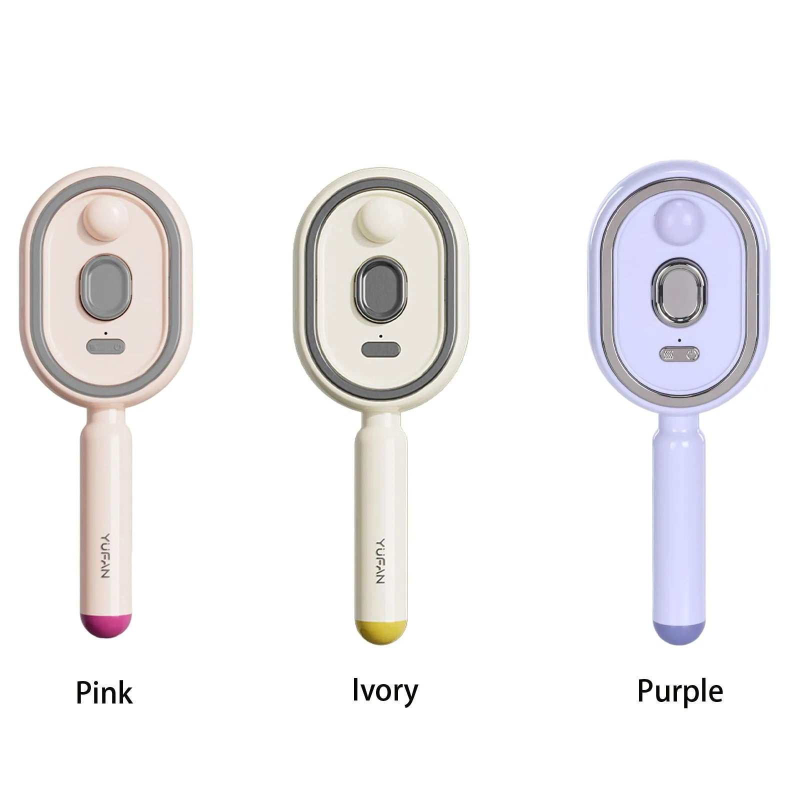 Wet Electrics Hairbrush with Water Spray Rechargeable Steams Hair Straightener USB-C Charging for Both Long & Short Hairs
