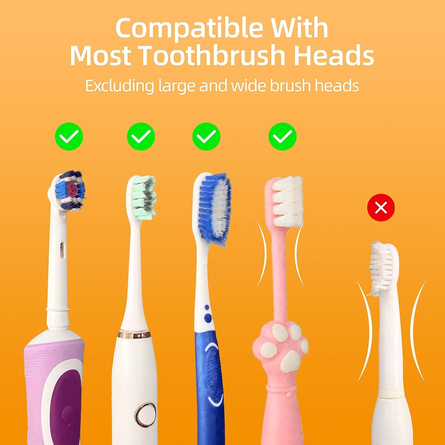 UV Toothbrush Sanitizer Holder, Auto-Sensor Wall-Mount Tooth Brush Cleaner with Heated Drying, 2 Slots LED Smart Screen for Bathroom (Black
