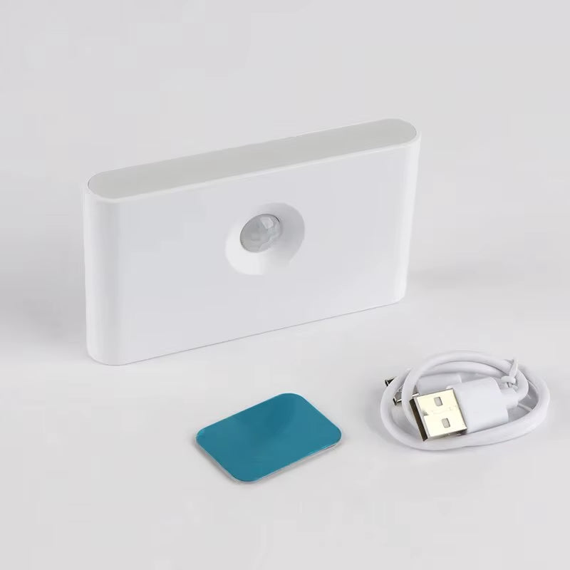 LED Human Body Sensing Night Light Wireless USB Rechargeable Wall Light Upper and Lower Glow Bedroom Stairway Hallway