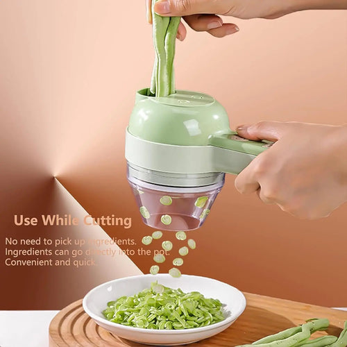 5 in 1 Electric Vegetable Cutter Set Portable, Rechargeable, Wireless Food Processor & Chopper Machine for Pepper, Garlic& Meat