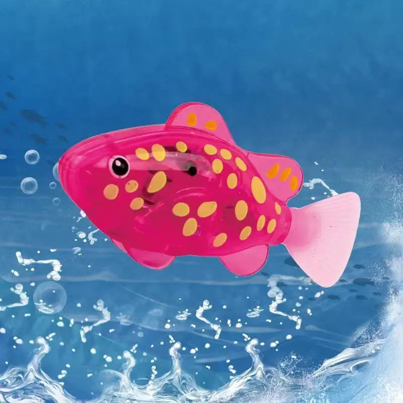 Baby Bath Light-Up Sensor Electric Small Fish Playing in Water Pet Fish Swimming Fish Can Swim Realistic Clownfish Toy